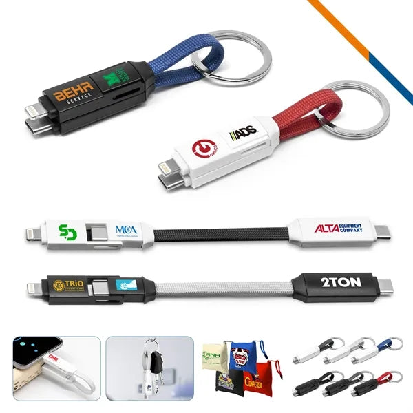 KeyCord 2in1 Keychain Fast Charging Data Transfer Cable