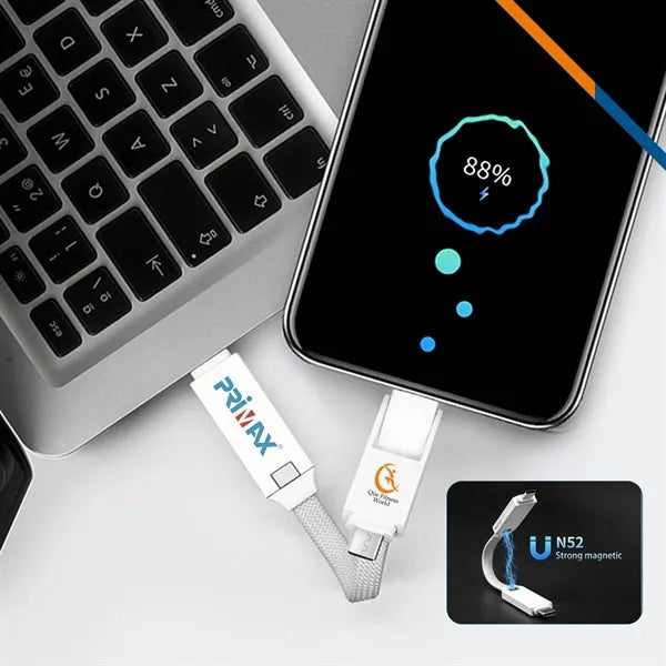 KeyCord 2in1 Keychain Fast Charging Data Transfer Cable