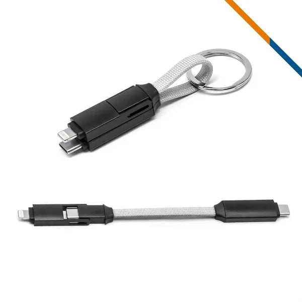 KeyCord 2in1 Keychain Fast Charging Data Transfer Cable