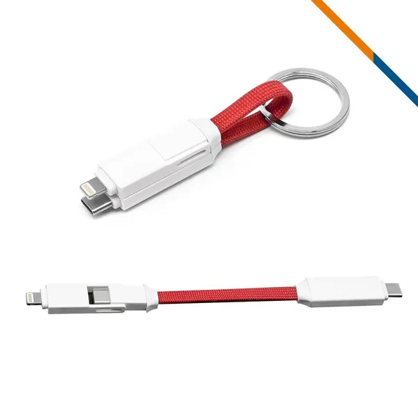 KeyCord 2in1 Keychain Fast Charging Data Transfer Cable