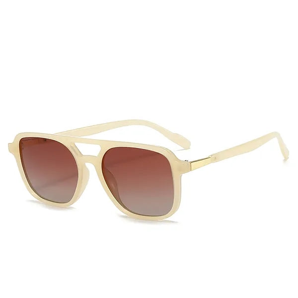 Polarized Retro Aviator Sunglasses