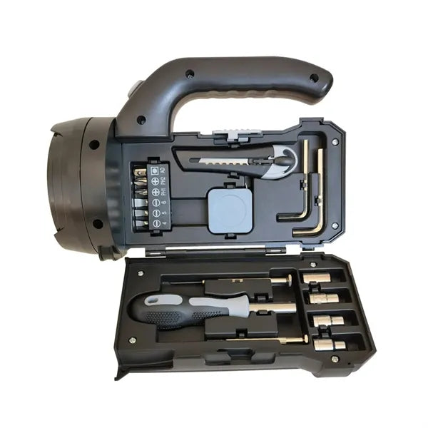 17-Piece Outdoor Tool Kit with LED Flashlight