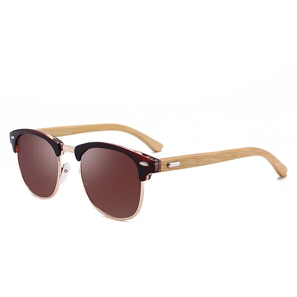 Retro Bamboo Sunglasses