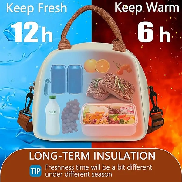 Insulated Lunch Bag for Hot and Cold Foods