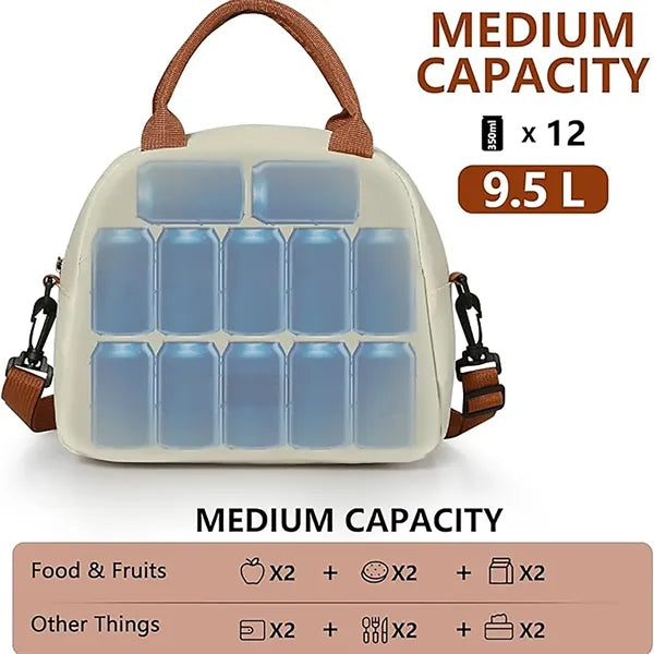 Insulated Lunch Bag for Hot and Cold Foods