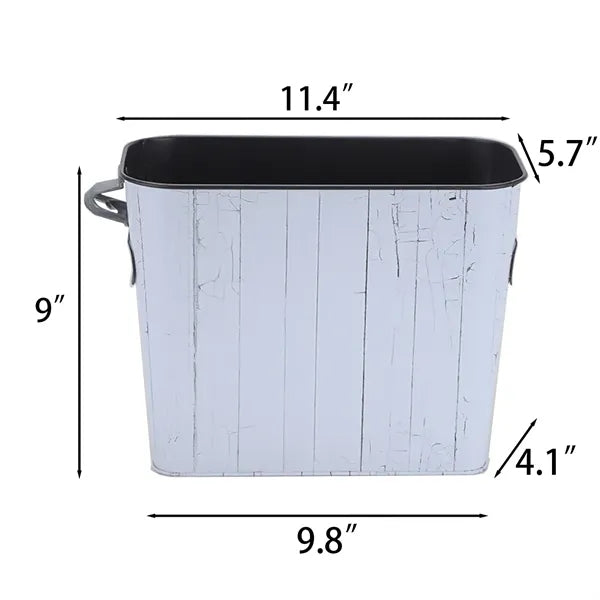 264oz Metal Galvanized Ice Bucket