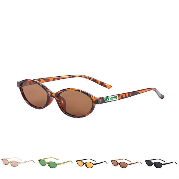 Retro Oval Cat Eye Sunglasses