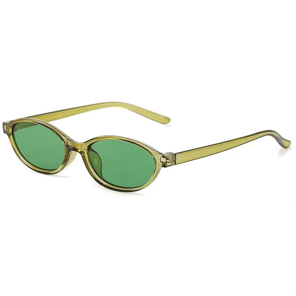 Retro Oval Cat Eye Sunglasses