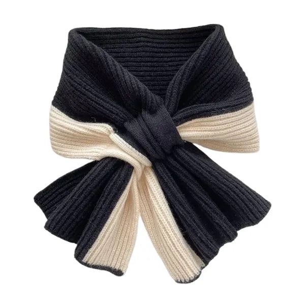 Two-Tone Polyester Winter Scarf