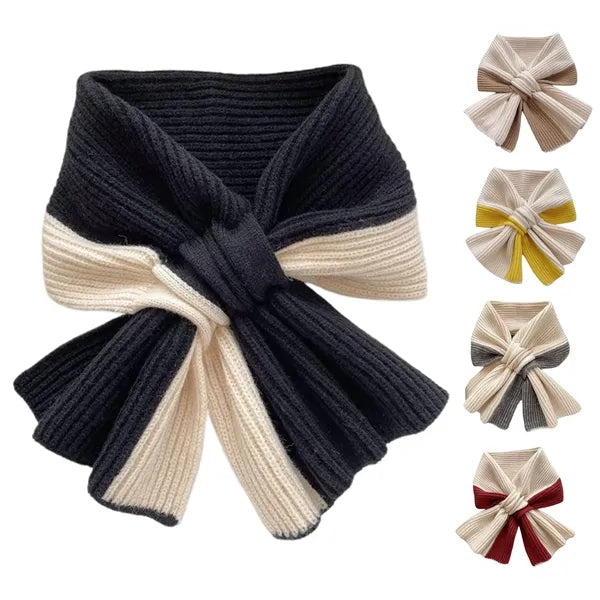 Two-Tone Polyester Winter Scarf