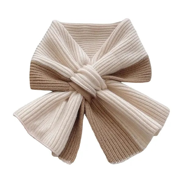Two-Tone Polyester Winter Scarf