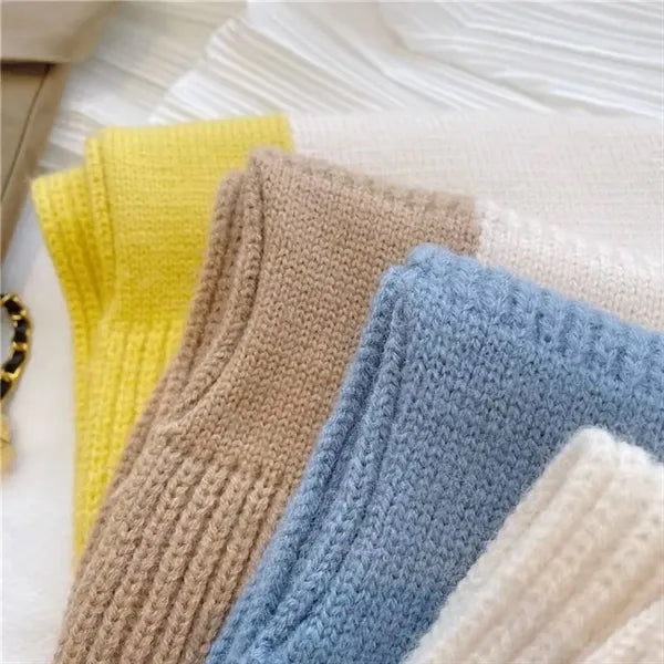 Two-Tone Polyester Winter Scarf