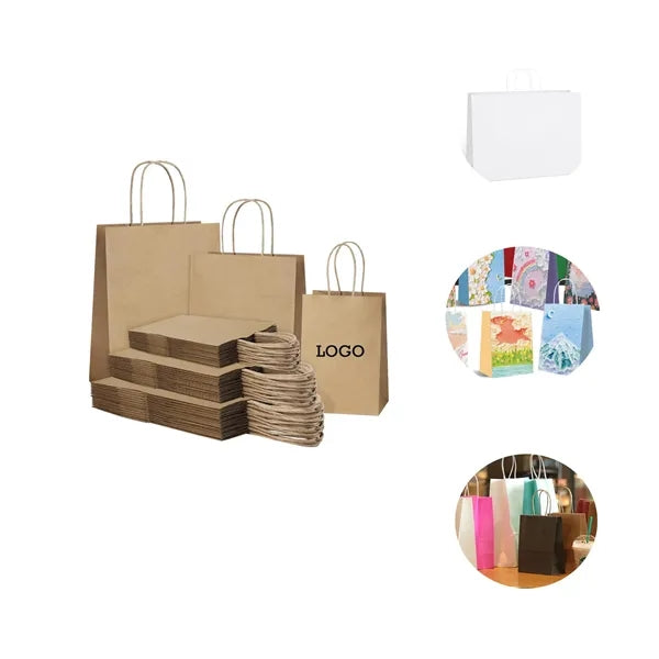 Kraft Paper Gift Bags in Multiple Sizes