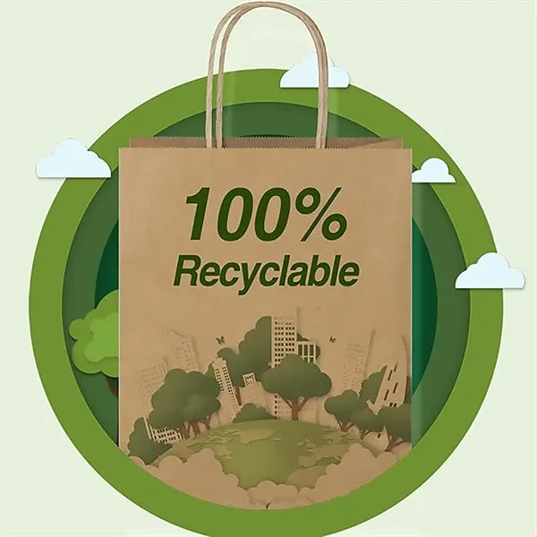 Kraft Paper Gift Bags in Multiple Sizes