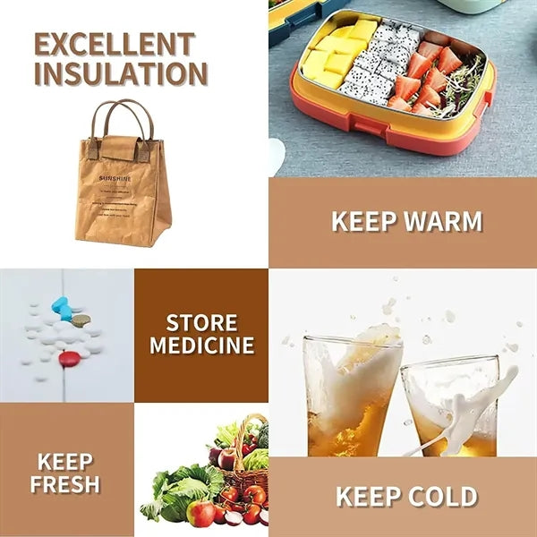 DuPont Paper Insulated Lunch Bag for Cold Storage