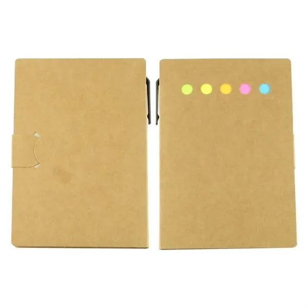 Eco Sticky Note Book With Ballpoint Pen Set