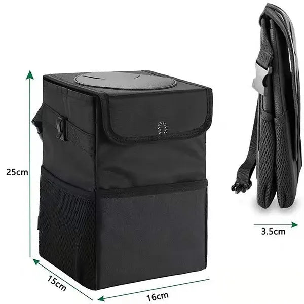 Car Trash Bag Automotive Garbage Can with Lid