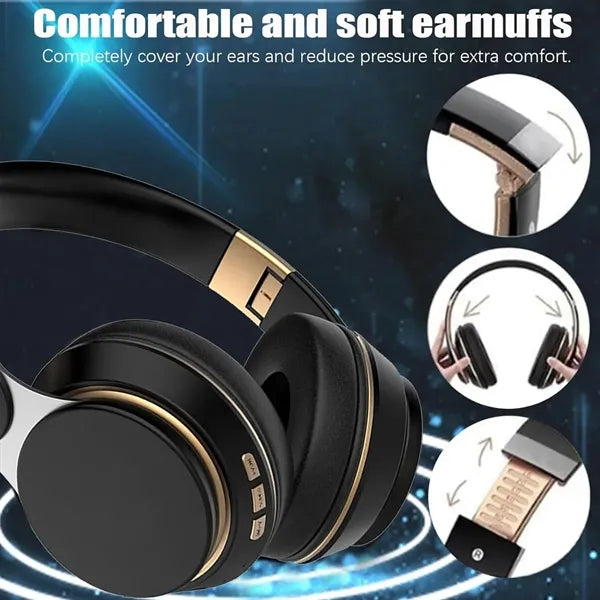 Over Ear Foldable Wireless Bluetooth Headphones