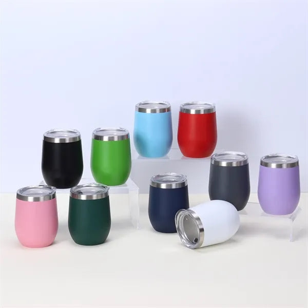 12oz Insulated Wine Tumbler with Lid