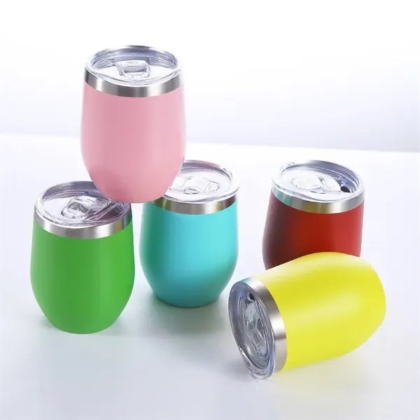 12oz Insulated Wine Tumbler with Lid