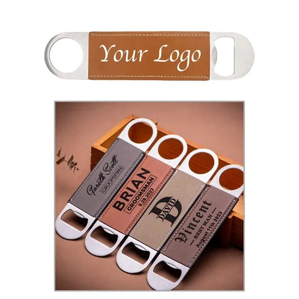 Stainless Steel Rubber-Coated Bottle Opener
