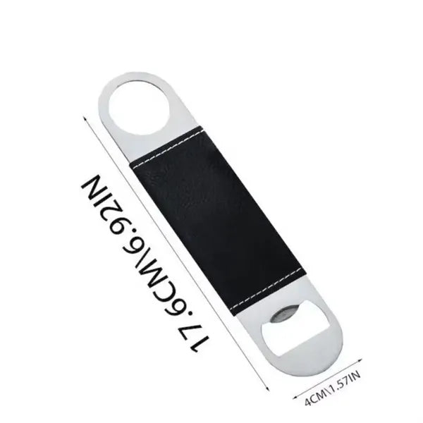 Stainless Steel Rubber-Coated Bottle Opener