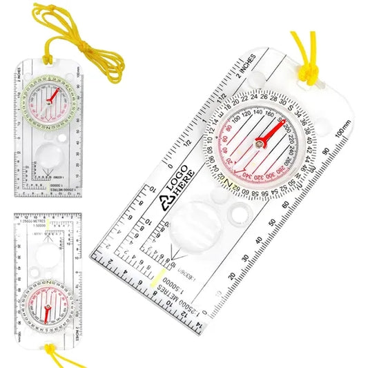 Compasses Map Scale Ruler With Lanyard
