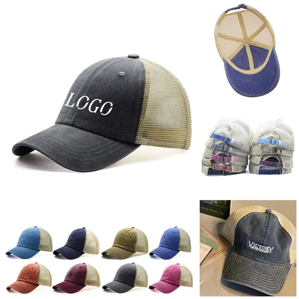 Mesh Trucker Cap with Adjustable Closure