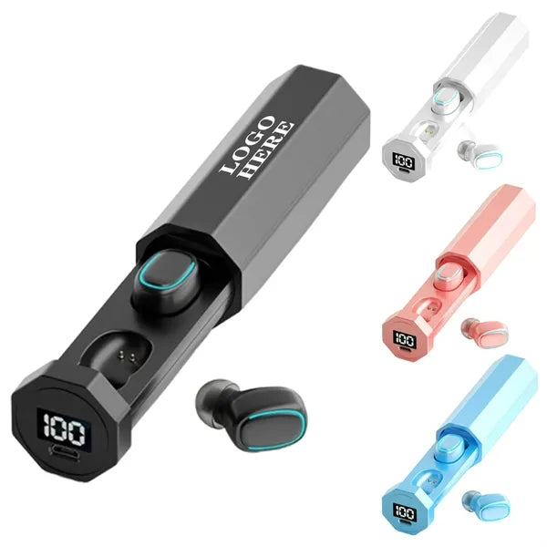 Bluetooth Earbuds Touch Control LED Display