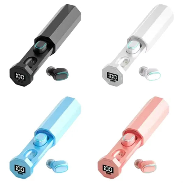 Bluetooth Earbuds Touch Control LED Display