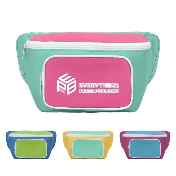 300D 3 Can Insulated Cooler Fanny Pack