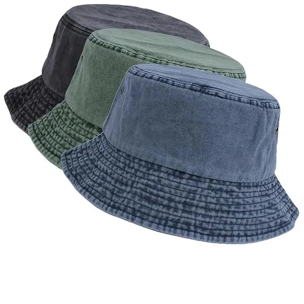 Denim Cotton Bucket Hats