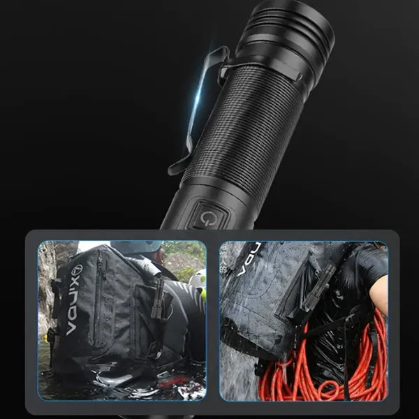 Powerful Flashlight With Clip