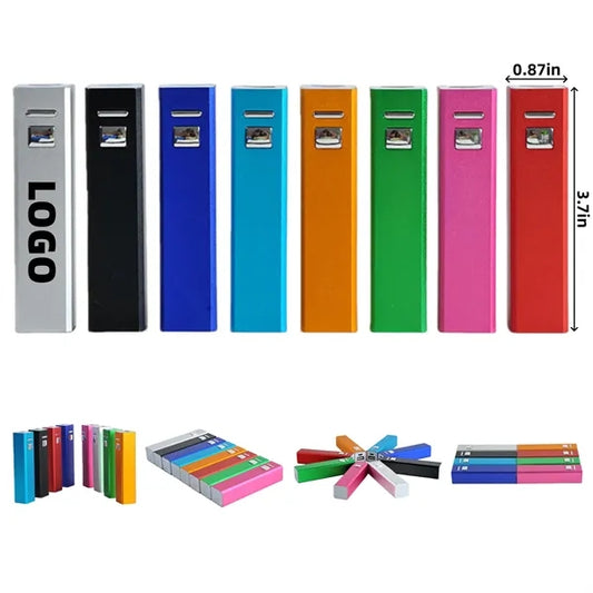 1500mAh Metal Square Aluminum Power Bank