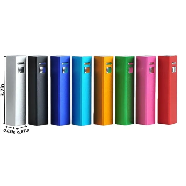1500mAh Metal Square Aluminum Power Bank