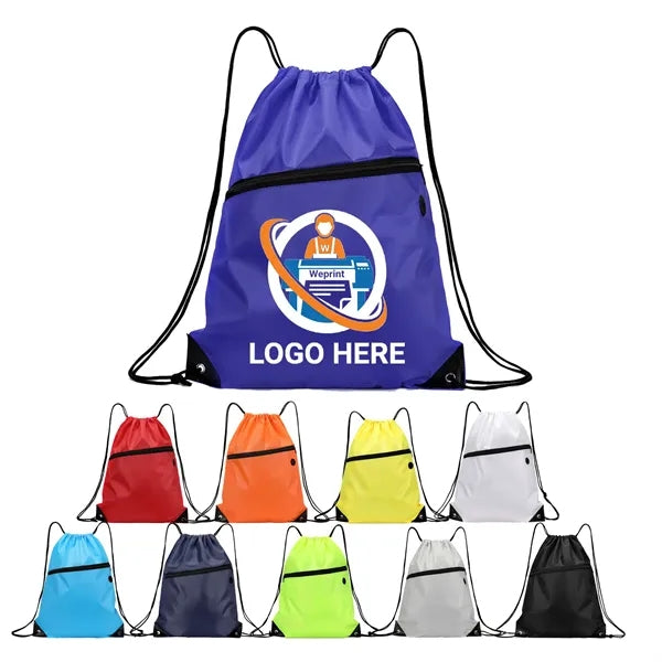 Oxford Water-Resistant Drawstring Sports Bag