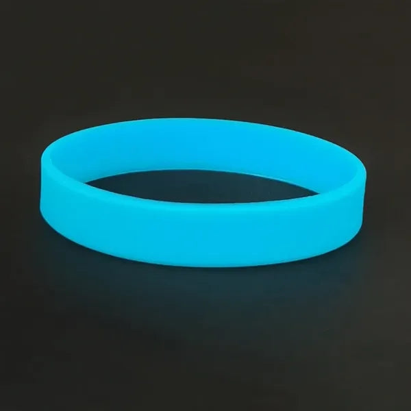 Fluorescent silicone wristband
