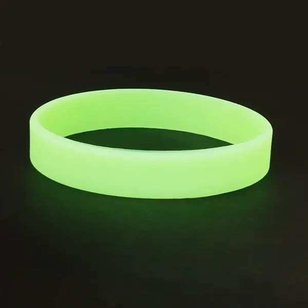 Fluorescent silicone wristband