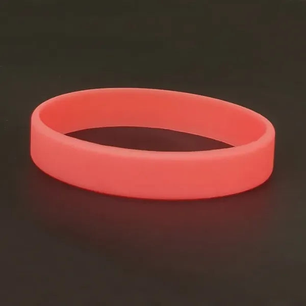 Fluorescent silicone wristband