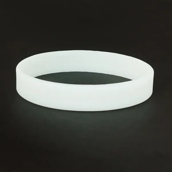Fluorescent silicone wristband