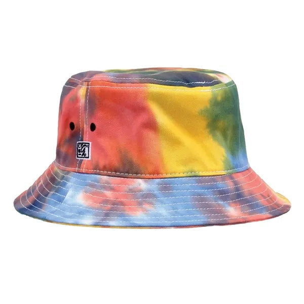Tie Dye Twill Head Cover Cotton Bucket Hat