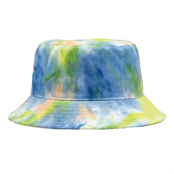 Tie Dye Twill Head Cover Cotton Bucket Hat