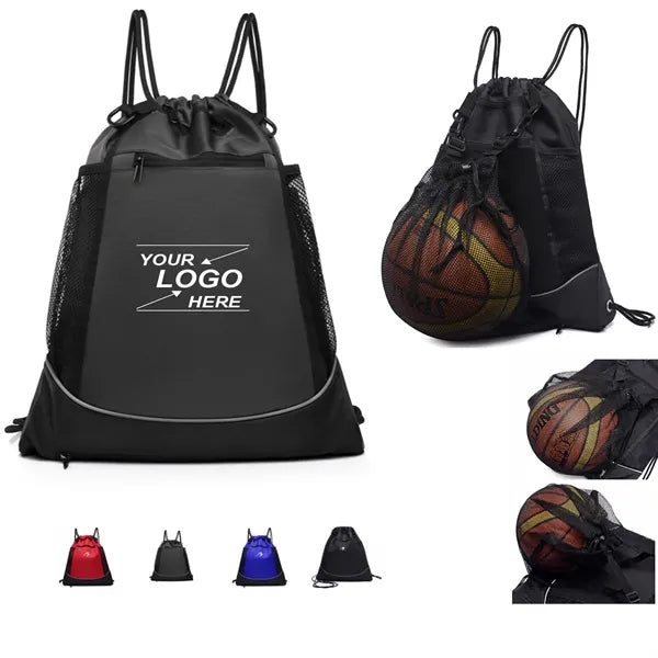 Mesh Ball Drawstring Backpack