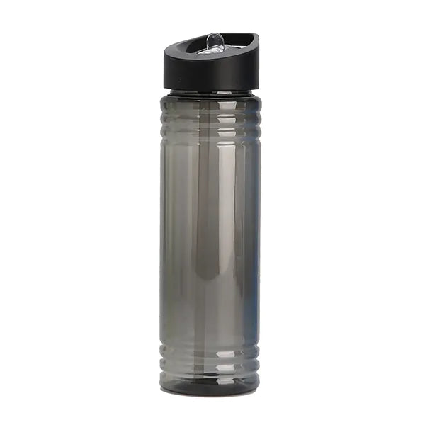 Clear Water Bottle with Straw