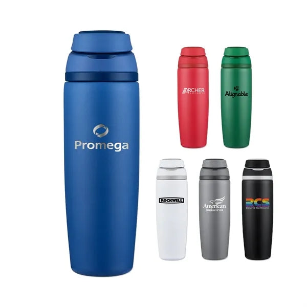 25 Oz Stainless Steel Vacuum Bottle with Easy Carry Handle L