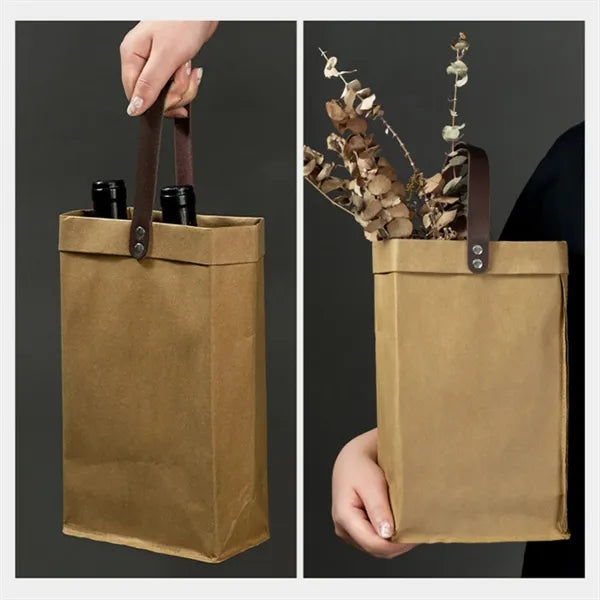 Kraft Wine Gift Bag
