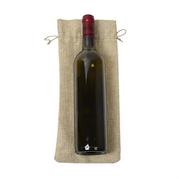 Jute Wine Gift Bag