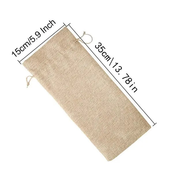 Jute Wine Gift Bag