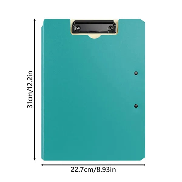 A4 Dual-Clip Folding Clipboard Folder