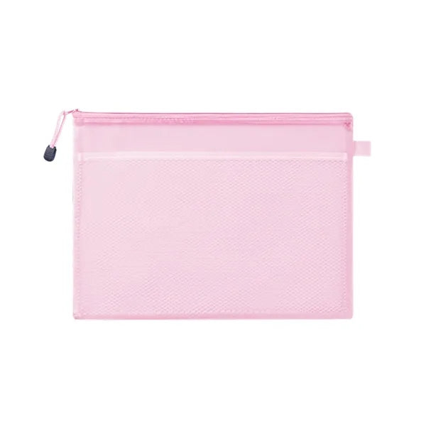Waterproof Zipper Document Pouch with Mesh Divider